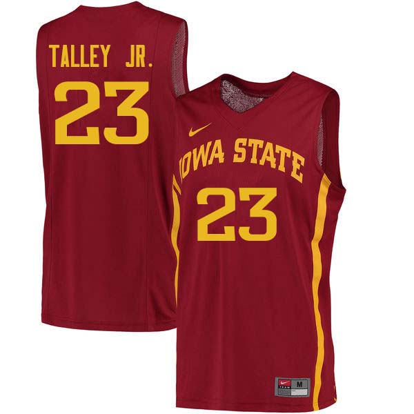 Men #23 Zoran Talley Jr. Iowa State Cyclones College Basketball Jerseys Sale-Cardinal